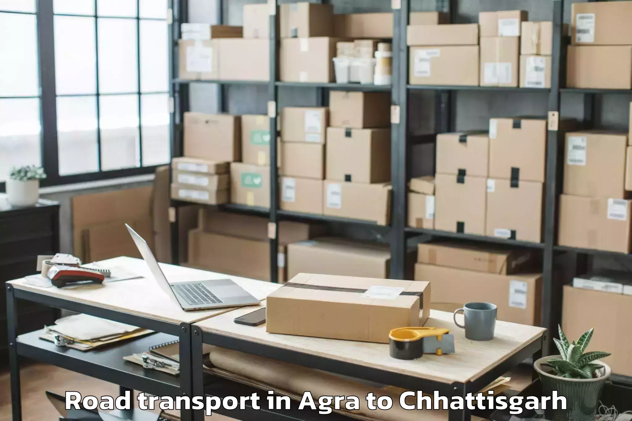 Easy Agra to Abhanpur Road Transport Booking